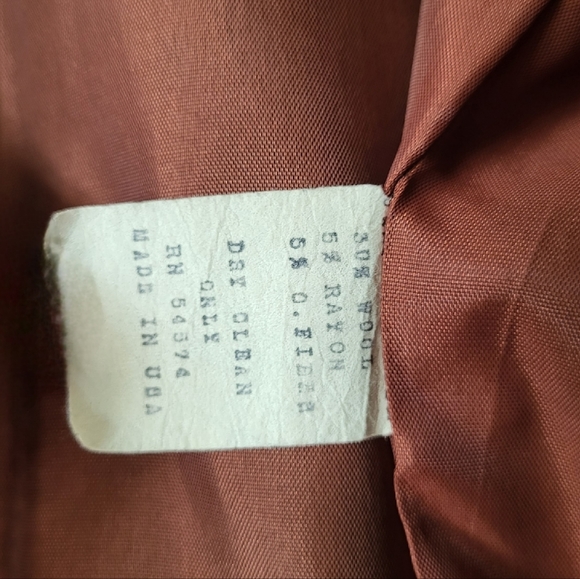 Vintage Para Double Breasted Wool Blend Plaid Blazer Size 10 - Picture 14 of 16